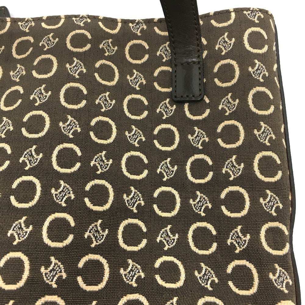 CELINE Handbag Canvas / leather Brown Macadam vintage Women Used