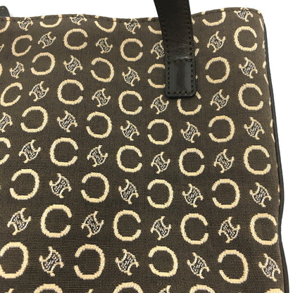 CELINE Handbag Canvas / leather Brown Macadam vintage Women Used