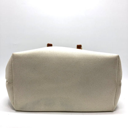 CELINE Tote Bag Canvas / leather white logo Tote Bag Women Used