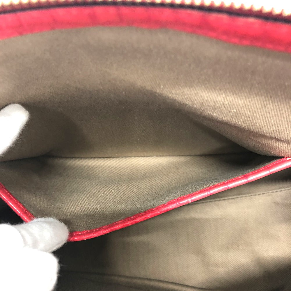 CELINE Handbag Canvas / leather Red type Macadam Women Secondhand