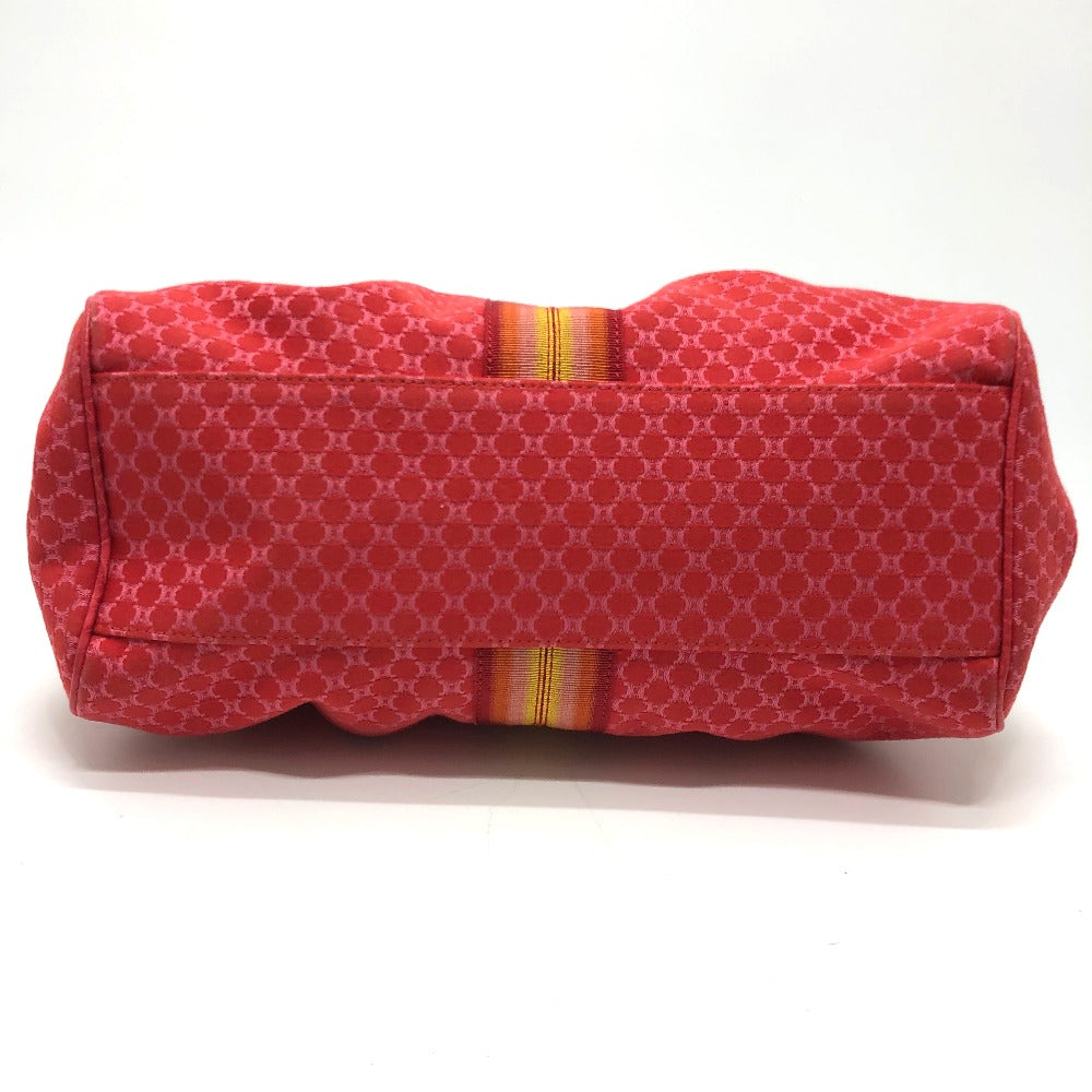 CELINE Handbag Canvas / leather Red type Macadam Women Secondhand
