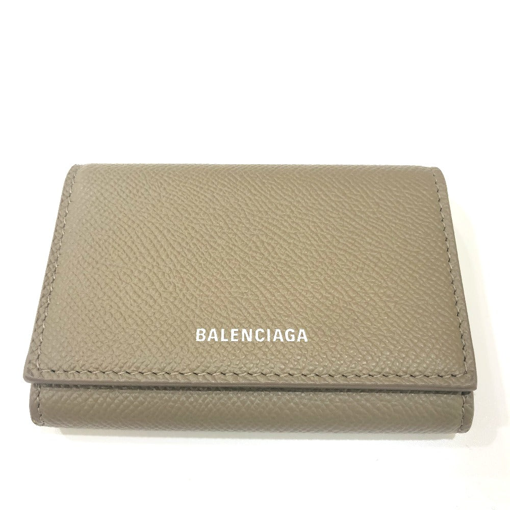 BALENCIAGA Card Case 581099 leather Brown type Ville Accordion Wallet Women