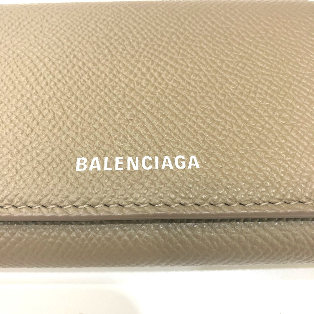 BALENCIAGA Card Case 581099 leather Brown type Ville Accordion Wallet Women