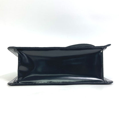 CELINE Shoulder Bag Velor / leather black Gamaguchi vintage Women Secondhand