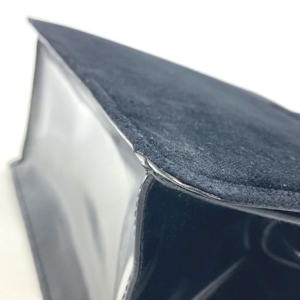 CELINE Shoulder Bag Velor / leather black Gamaguchi vintage Women Secondhand