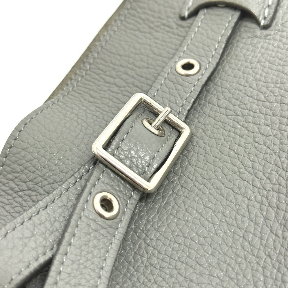 CELINE Handbag 187243 leather gray Big bag Bucket Women Secondhand