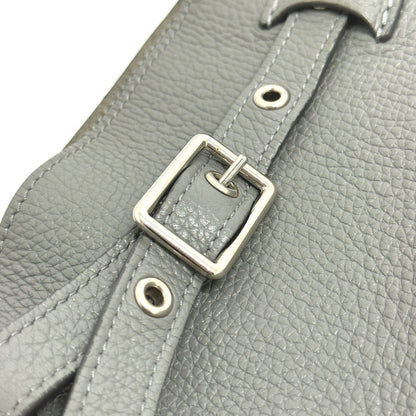CELINE Handbag 187243 leather gray Big bag Bucket Women Secondhand