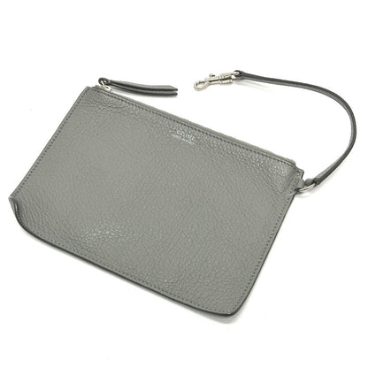 CELINE Handbag 187243 leather gray Big bag Bucket Women Secondhand