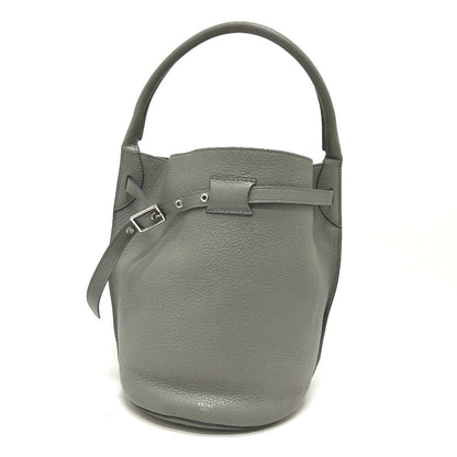 CELINE Handbag 187243 leather gray Big bag Bucket Women Secondhand