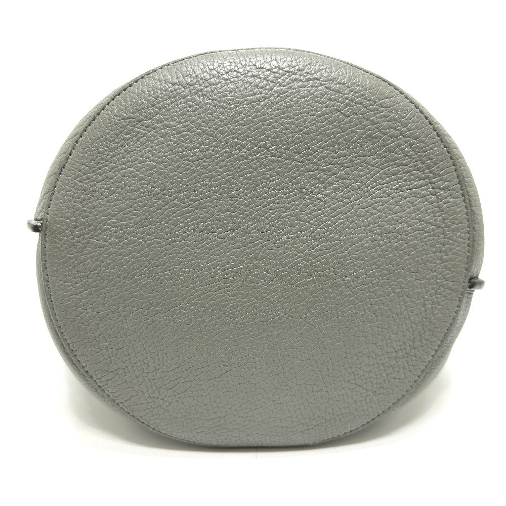 CELINE Handbag 187243 leather gray Big bag Bucket Women Secondhand