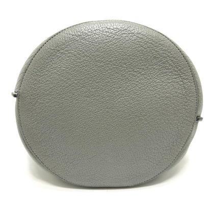 CELINE Handbag 187243 leather gray Big bag Bucket Women Secondhand