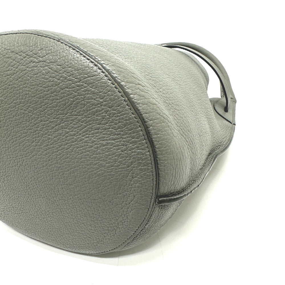 CELINE Handbag 187243 leather gray Big bag Bucket Women Secondhand
