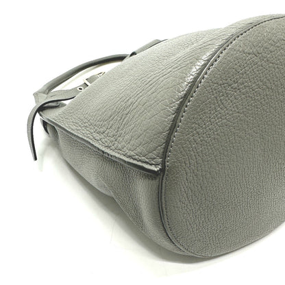 CELINE Handbag 187243 leather gray Big bag Bucket Women Secondhand