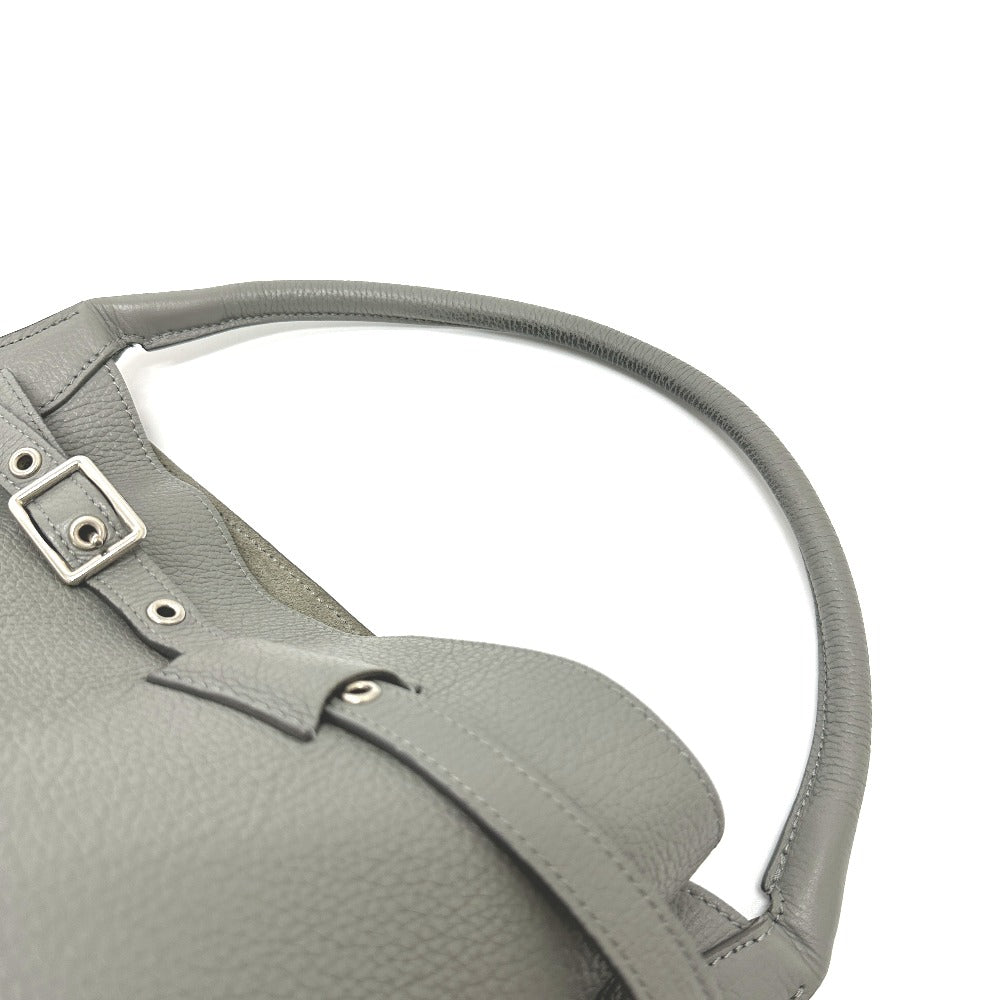 CELINE Handbag 187243 leather gray Big bag Bucket Women Secondhand