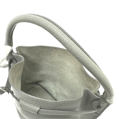 CELINE Handbag 187243 leather gray Big bag Bucket Women Secondhand