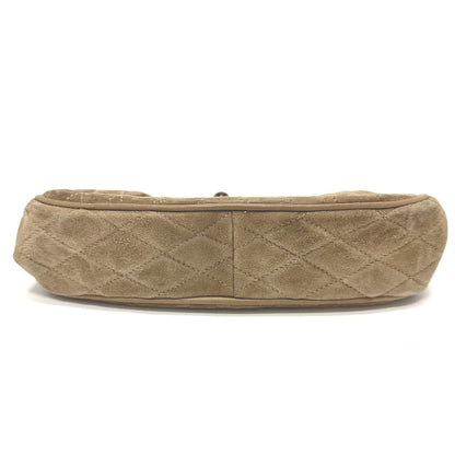 CHANEL Pouch suede Brown CC COCO Mark Gamaguchi Women Used