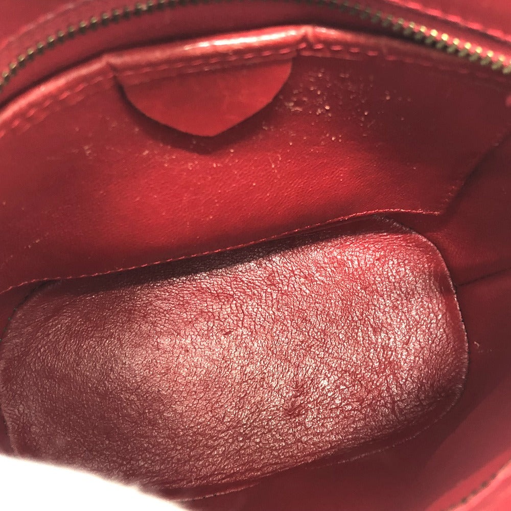 CELINE Handbag leather Red Mini tote Women Used