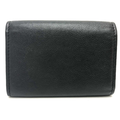 CHANEL Key case Key holder  leather black COCO Mark 4 stations with key ring Women Used