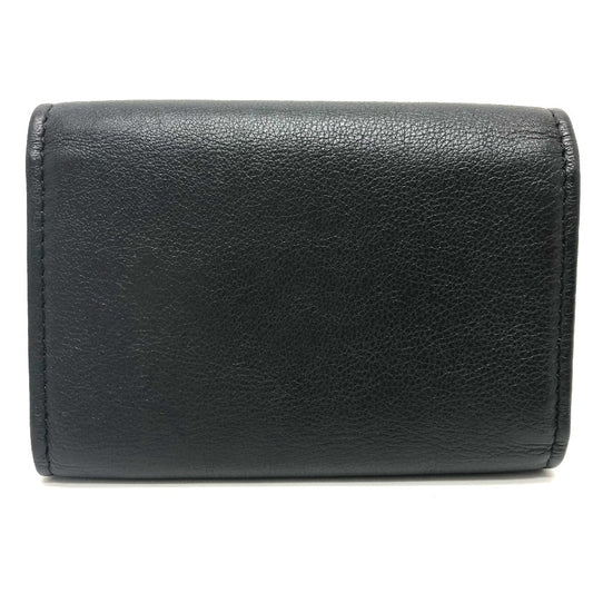 CHANEL Key case Key holder  leather black COCO Mark 4 stations with key ring Women Used