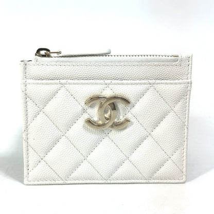 CHANEL Card Case AP3139 Caviar skin white COCO Mark CC Quilting Matelasse Coin case Coin Pocket Wallet