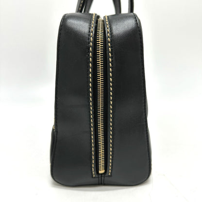 CHANEL Handbag Calfskin black CC COCO Mark Wild stitch Women Used