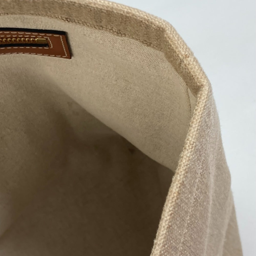 CELINE Shoulder Bag 19006 Canvas / leather Brown Shoulder Horizontal hippo Women Used