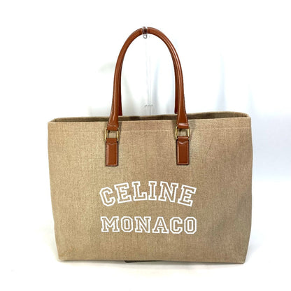 CELINE Shoulder Bag 19006 Canvas / leather Brown Shoulder Horizontal hippo Women Used