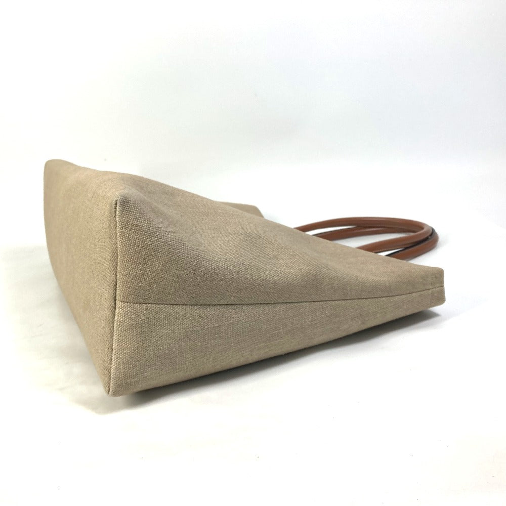 CELINE Shoulder Bag 19006 Canvas / leather Brown Shoulder Horizontal hippo Women Used