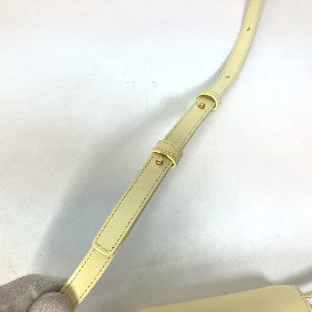 CELINE Shoulder Bag 10I513DPV.11OY leather yellow Shiny calfskin mini triomphe Women Used