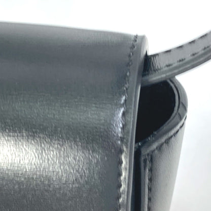 CELINE Shoulder Bag leather black Pochette mini triomphe Women Used