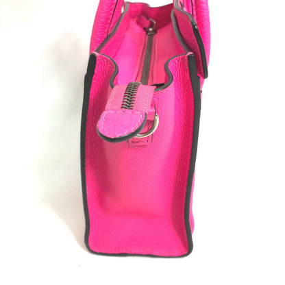 CELINE Handbag 189243 leather pink Tote Bag Bag Crossbody luggage nano shopper Women Used