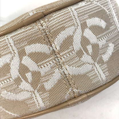 CHANEL Pouch A17682 canvas beige COCO Mark New travel line Women Used