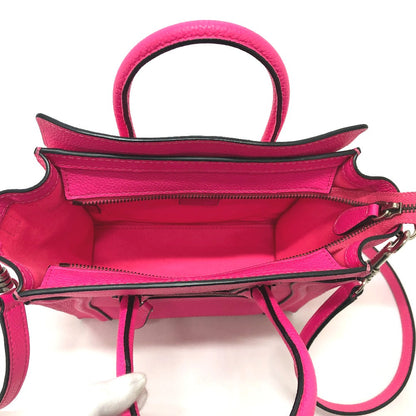 CELINE Handbag 18924 leather pink Luggage mini shopper Women Used
