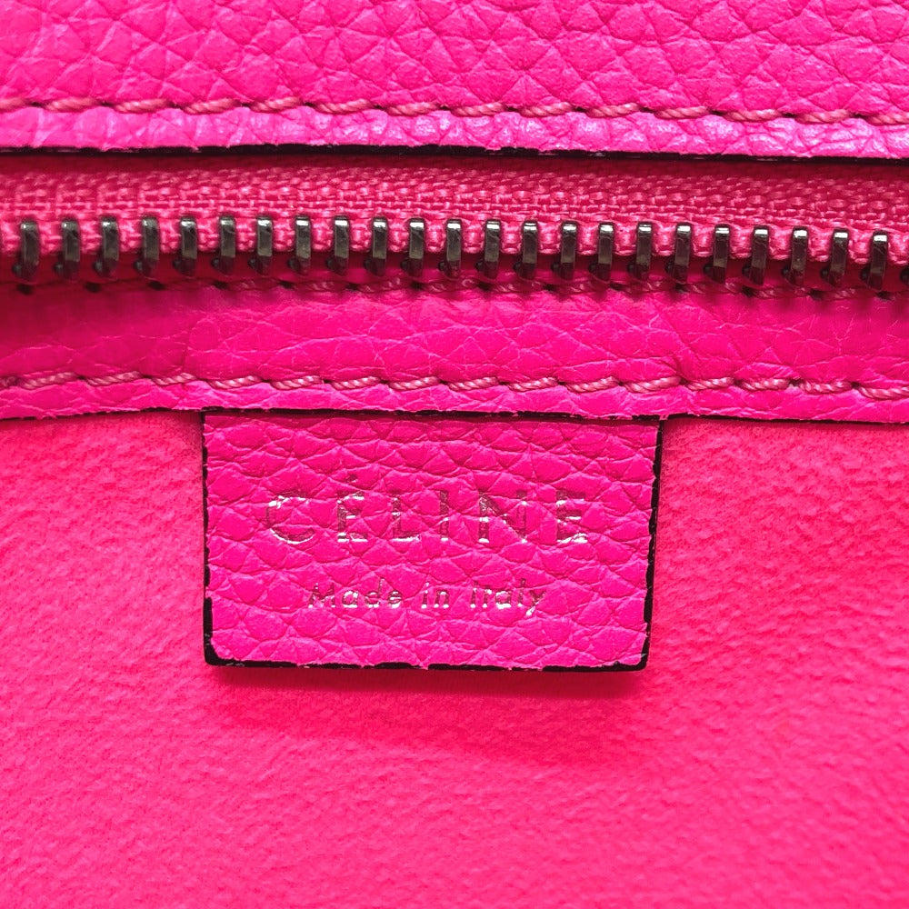 CELINE Handbag 18924 leather pink Luggage mini shopper Women Used