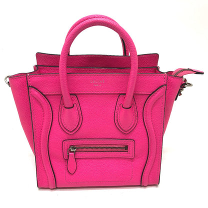 CELINE Handbag 18924 leather pink Luggage mini shopper Women Used