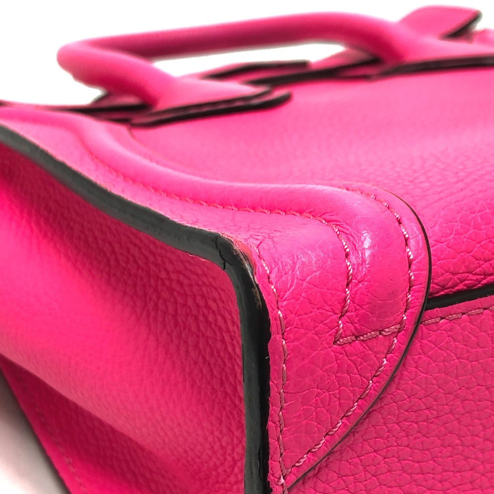 CELINE Handbag 18924 leather pink Luggage mini shopper Women Used