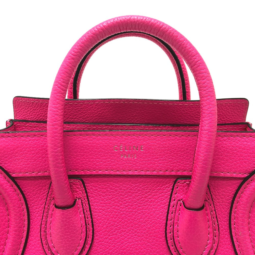 CELINE Handbag 18924 leather pink Luggage mini shopper Women Used