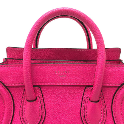 CELINE Handbag 18924 leather pink Luggage mini shopper Women Used