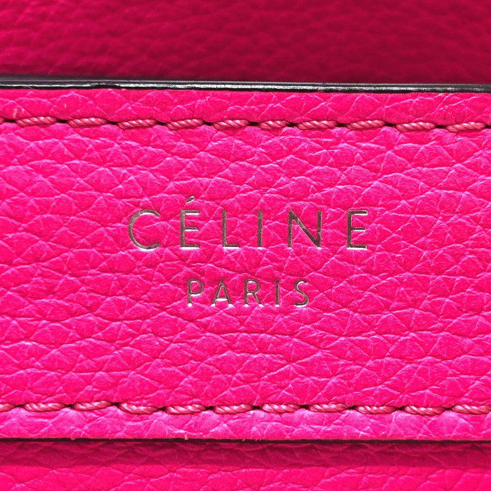 CELINE Handbag 18924 leather pink Luggage mini shopper Women Used