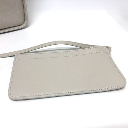 BALENCIAGA Shoulder Bag 659920 leather white North South Women