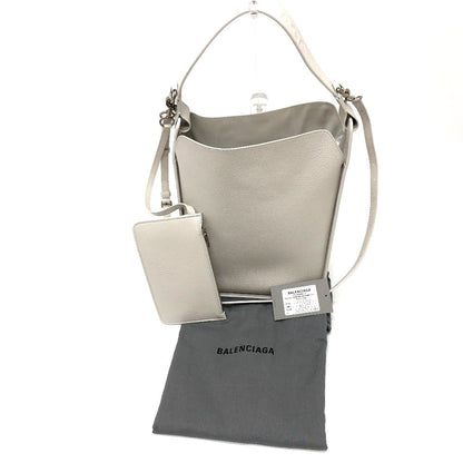 BALENCIAGA Shoulder Bag 659920 leather white North South Women