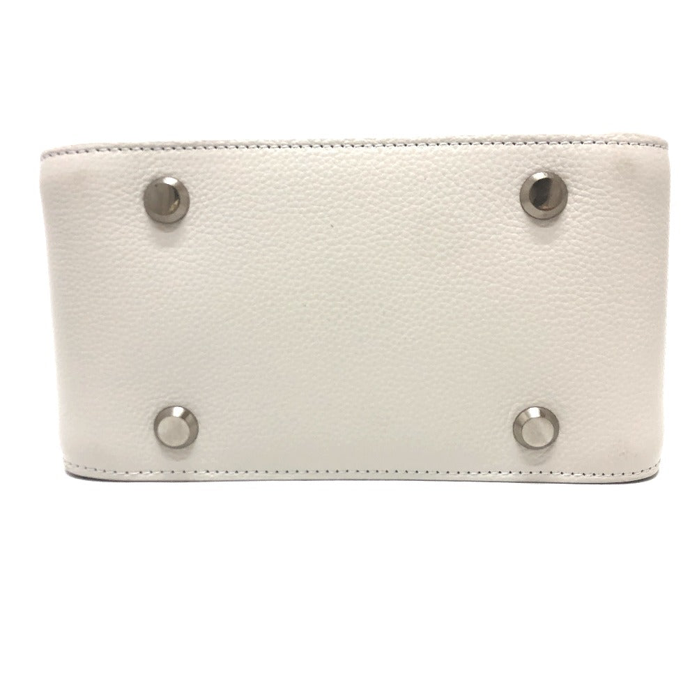 BALENCIAGA Shoulder Bag 659920 leather white North South Women