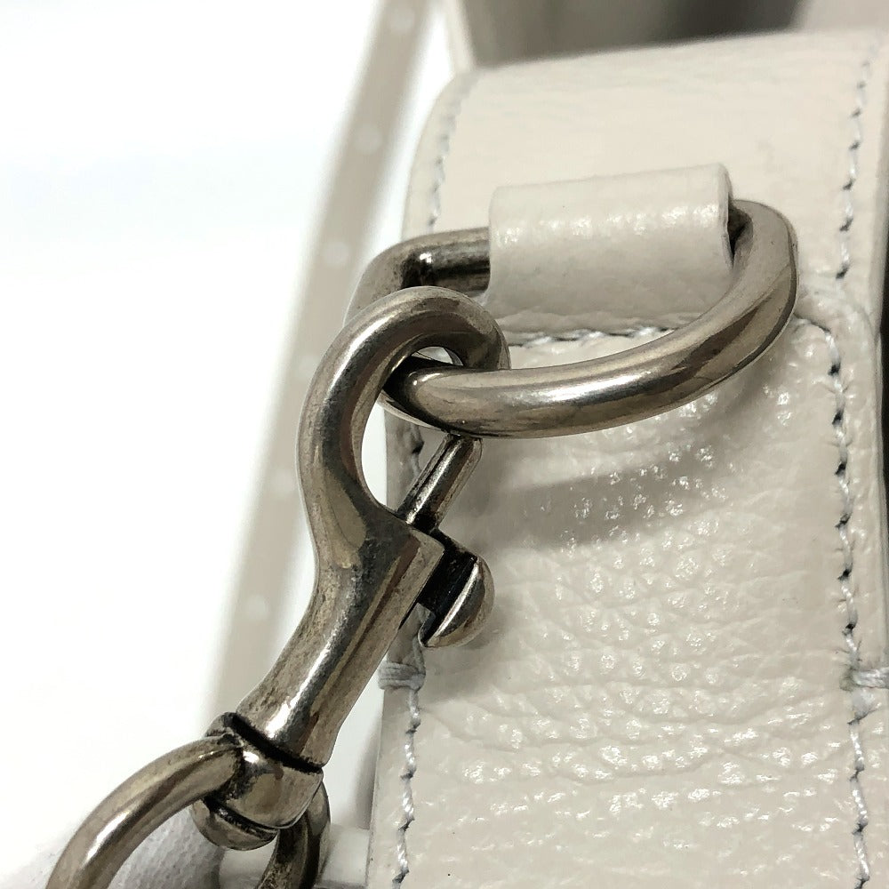 BALENCIAGA Shoulder Bag 659920 leather white North South Women