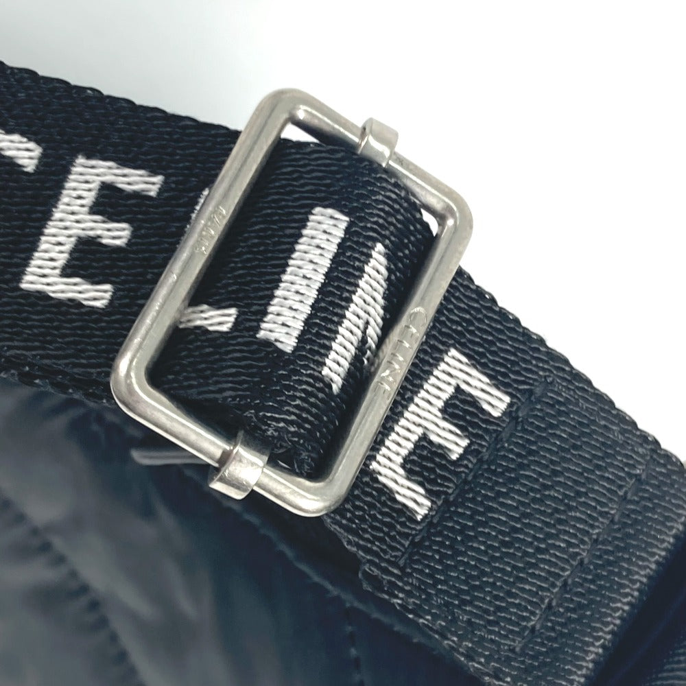 CELINE Shoulder Bag 196972 Nylon black logo ava medium Women Used