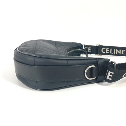 CELINE Shoulder Bag 196972 Nylon black logo ava medium Women Used