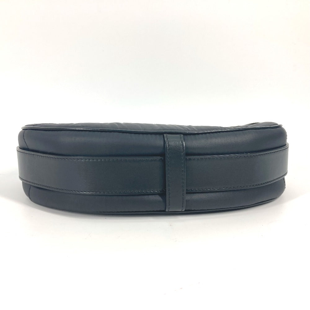 CELINE Shoulder Bag 196972 Nylon black logo ava medium Women Used