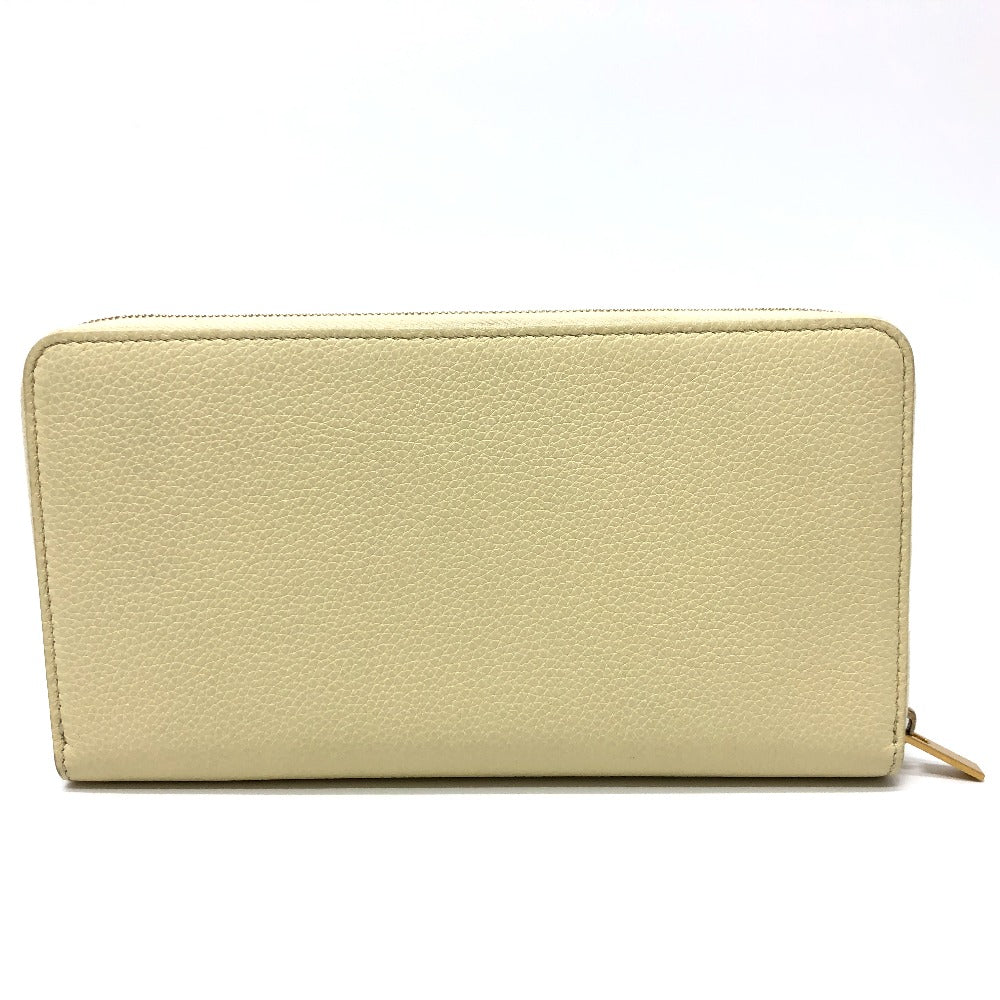 CELINE Long Wallet Purse leather Beige type Long wallet Women Secondhand