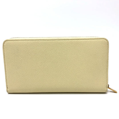 CELINE Long Wallet Purse leather Beige type Long wallet Women Secondhand