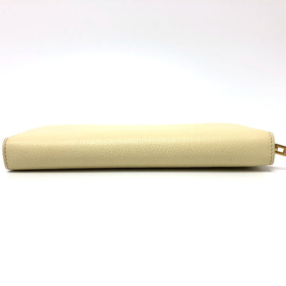 CELINE Long Wallet Purse leather Beige type Long wallet Women Secondhand