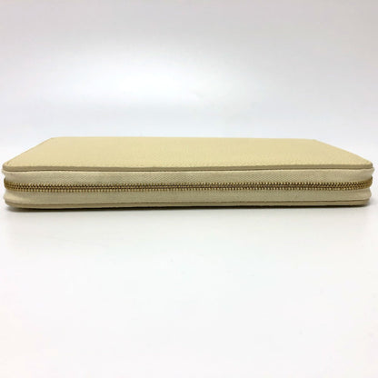 CELINE Long Wallet Purse leather Beige type Long wallet Women Secondhand